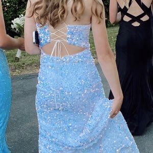 White prom dress